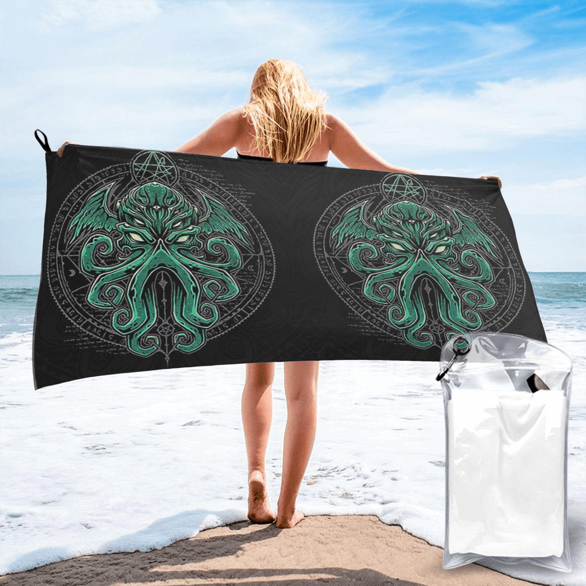 Lovecraft Great Cthulhu Beach Towel Soft Microfiber Quick Dry Absorbent Quick Towels For Bath W40*H60(CM)
Lovecraft Great Cthulhu Beach Towel Soft Microfiber Quick Dry Absorbent Quick Towels For Bath W40*H60(CM)