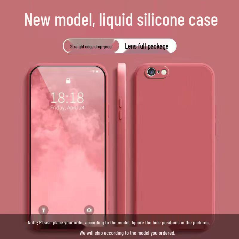 Apple 6 Liquid Silicone Case: Full Coverage, Drop-Proof, Skin-Friendly, Pure Color Protective Cover. Apple 6
Apple 6 Liquid Silicone Case: Full Coverage, Drop-Proof, Skin-Friendly, Pure Color Protective Cover. Apple 6