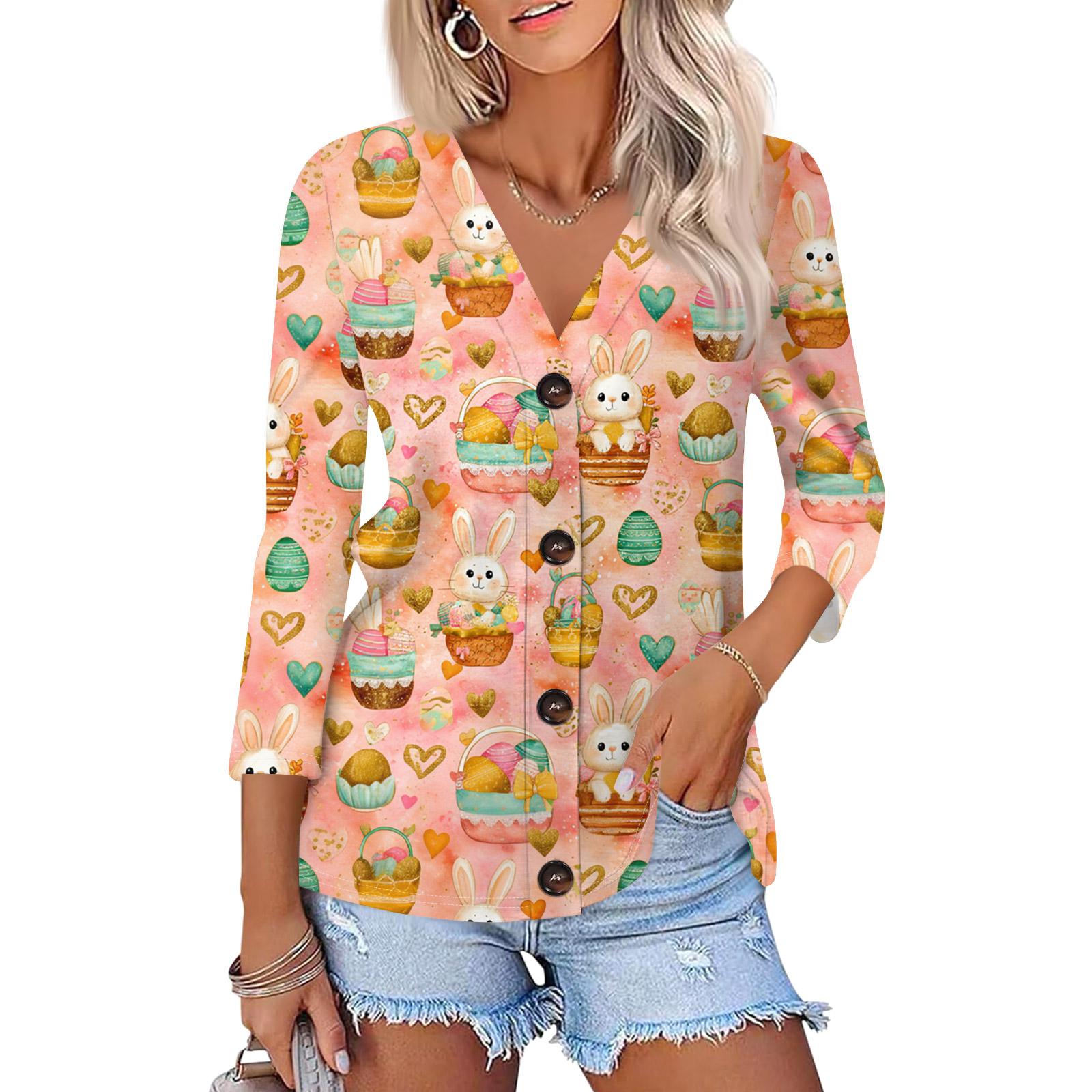 Women s Fashion Casual Print Button-down Shirt 3/4 Sleeve Tops M
Women s Fashion Casual Print Button-down Shirt 3/4 Sleeve Tops M