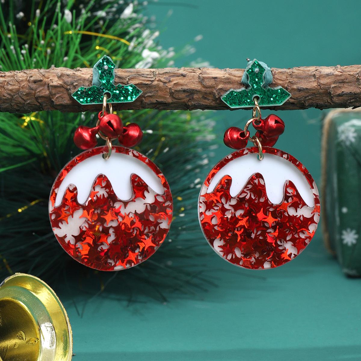Red Five-Pointed Star Acrylic Layered Earrings with Bells for Women
Red Five-Pointed Star Acrylic Layered Earrings with Bells for Women