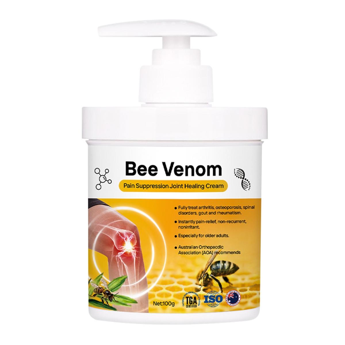 1/2 шт 100 г пчелиного яда, бальзам для суставов, натуральный, для облегчения боли в поясничном отделе позвоночника, ногах, коленях, плечах, шее, массажный уход, лечение артрита, успокаивающий крем 1pc
1/2 шт 100 г пчелиного яда, бальзам для суставов, натуральный, для облегчения боли в поясничном отделе позвоночника, ногах, коленях, плечах, шее, массажный уход, лечение артрита, успокаивающий крем 1pc