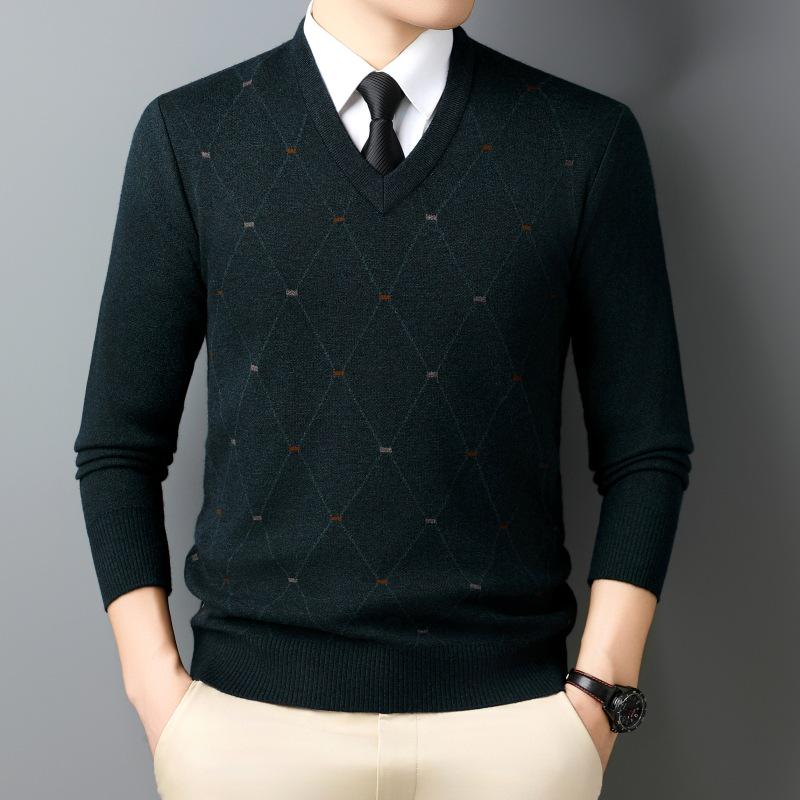 Men s Genuine Wool V-neck Sweater - Thickened Winter Base Layer for Middle-aged & Plus Size Dads 4XL
Men s Genuine Wool V-neck Sweater - Thickened Winter Base Layer for Middle-aged & Plus Size Dads 4XL