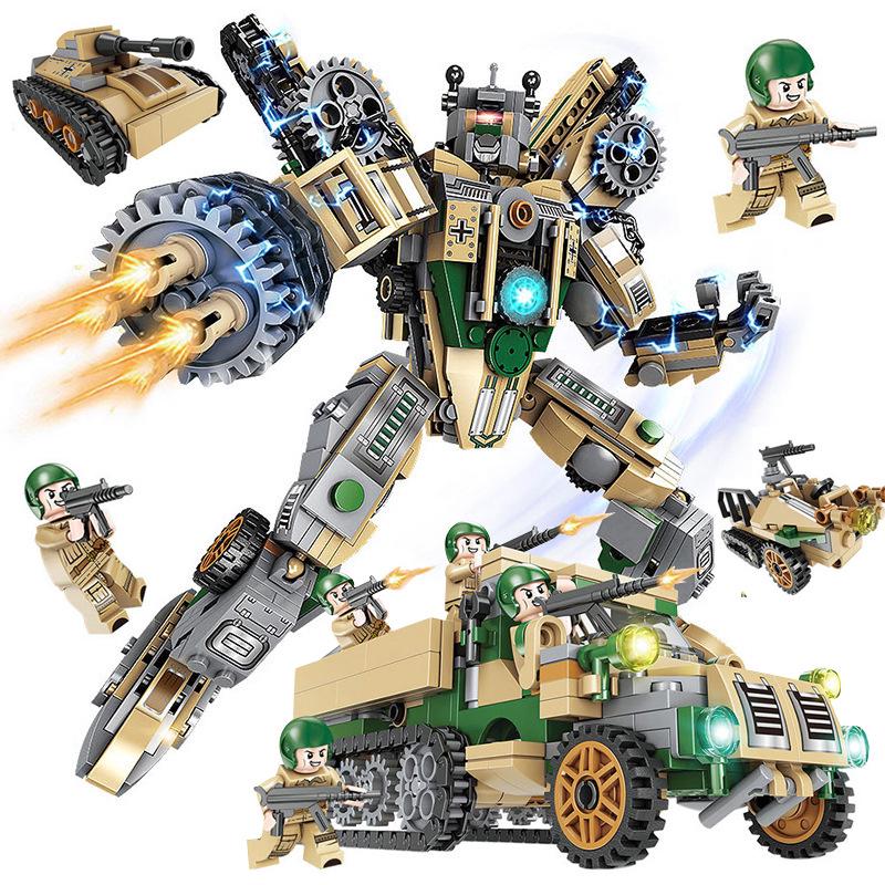 Роботизированный военный танк-машина игрушка, совместимая с Lego - Обучающий набор строительных блоков для детей
Роботизированный военный танк-машина игрушка, совместимая с Lego - Обучающий набор строительных блоков для детей