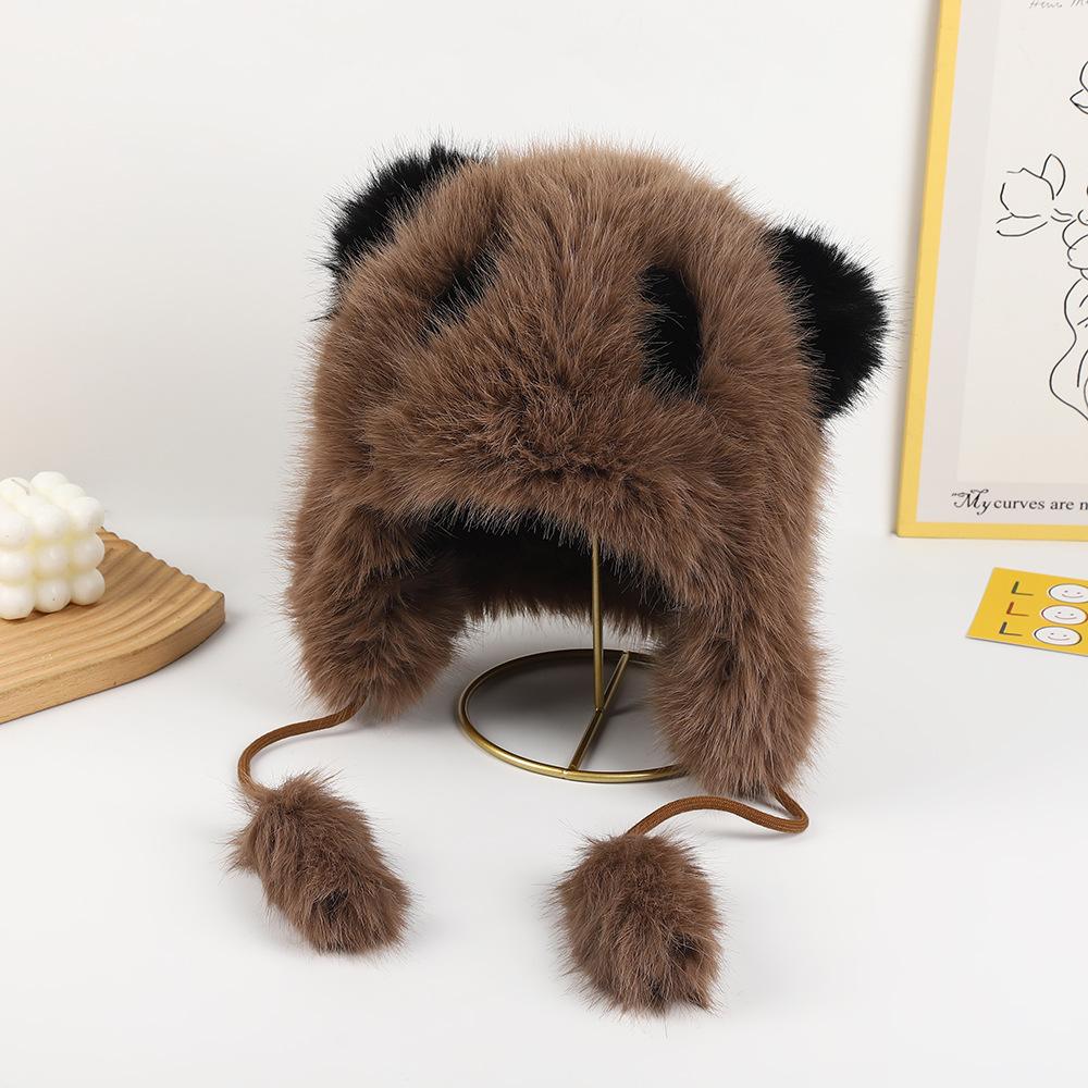 Panda plush hat women s ear protectors pullover hat outdoor riding windproof hat fleece fashion warm Lei Feng hat One size fits all коричневий
Panda plush hat women s ear protectors pullover hat outdoor riding windproof hat fleece fashion warm Lei Feng hat One size fits all коричневий
