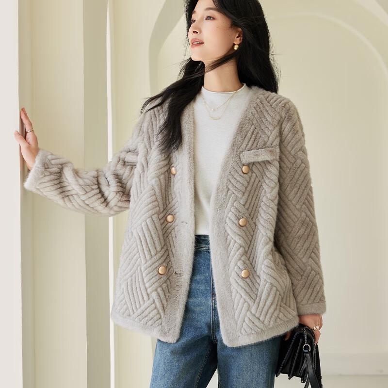 VICTORIA&VERA Women s Elegant Double-breasted V-neck Faux Fur Plaid Coat XL
VICTORIA&VERA Women s Elegant Double-breasted V-neck Faux Fur Plaid Coat XL