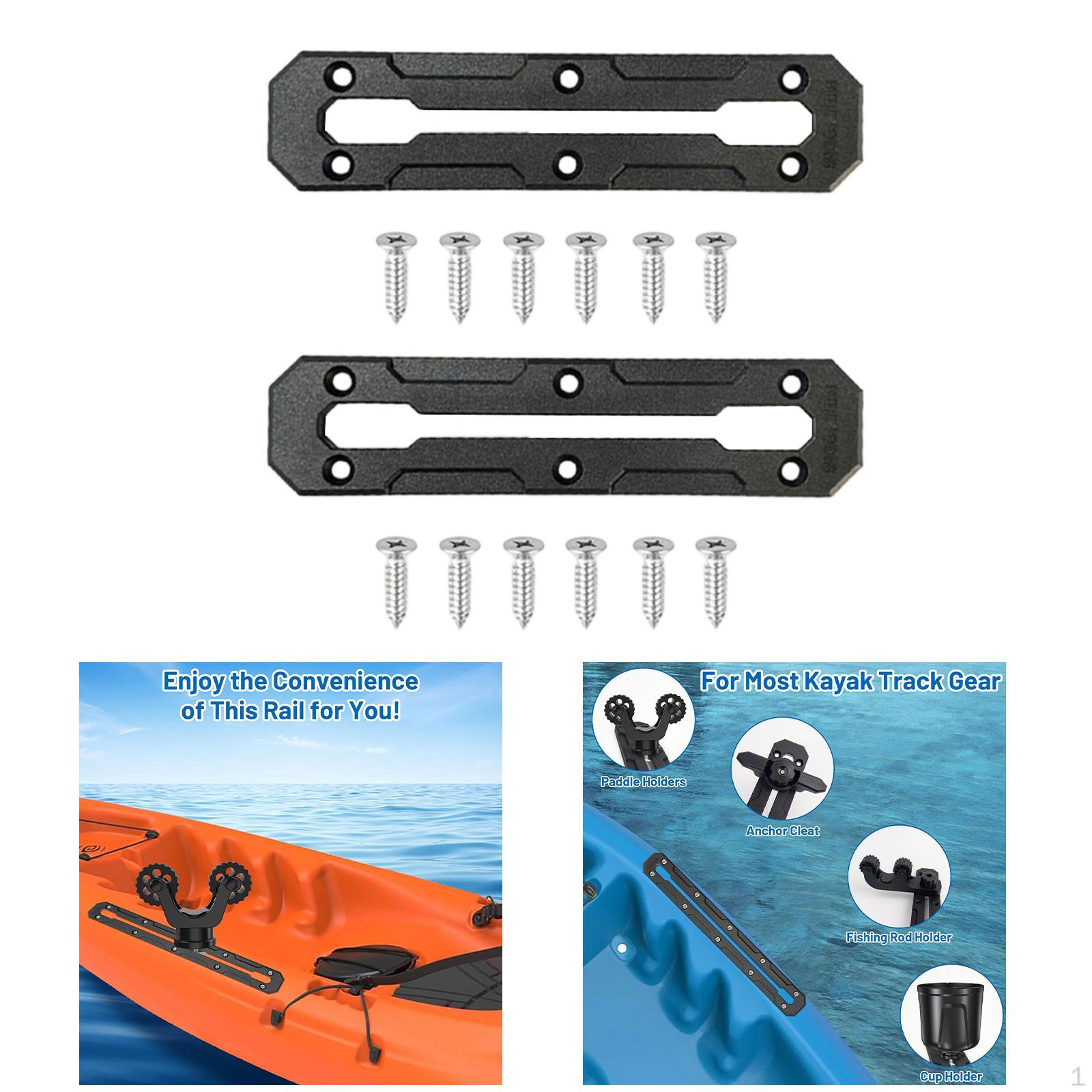 Kayak Rail Holder Fishing Rod Accessory Made of Nylon DIY Mounting for Boat 6 inch
Kayak Rail Holder Fishing Rod Accessory Made of Nylon DIY Mounting for Boat 6 inch