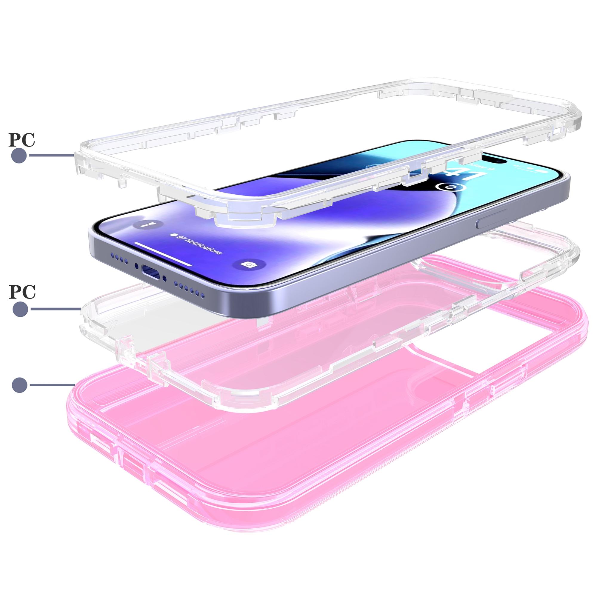 For iPhone 15 Plus Case 3 in 1 Detachable Shockproof TPU+PC Phone Back Cover Transparent Purple
For iPhone 15 Plus Case 3 in 1 Detachable Shockproof TPU+PC Phone Back Cover Transparent Purple
