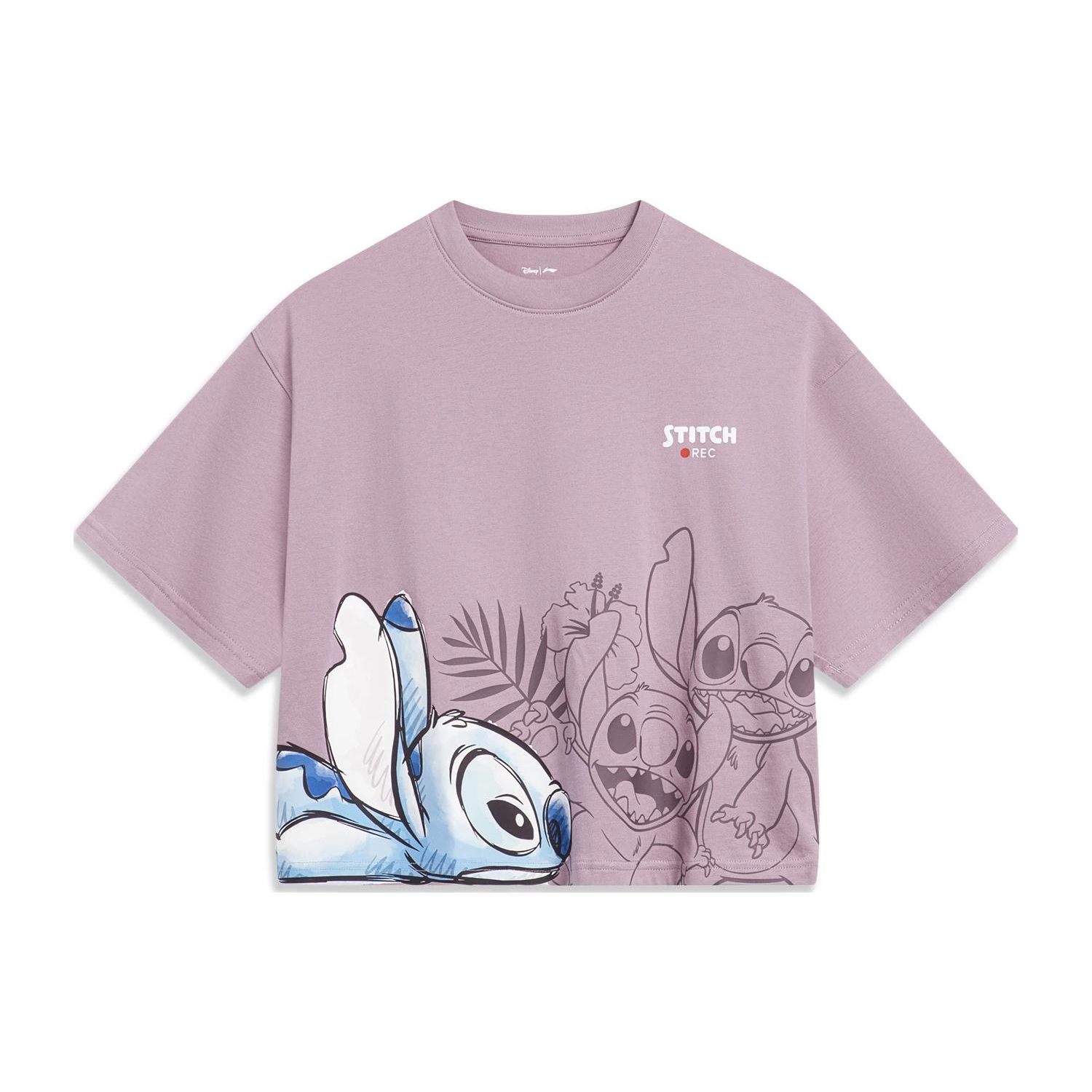 Li-Ning Укороченная свободная футболка с короткими рукавами X Disney Stitch с мультяшным принтом, женские топы лавандового цвета AHST498-3 L
Li-Ning Укороченная свободная футболка с короткими рукавами X Disney Stitch с мультяшным принтом, женские топы лавандового цвета AHST498-3 L
