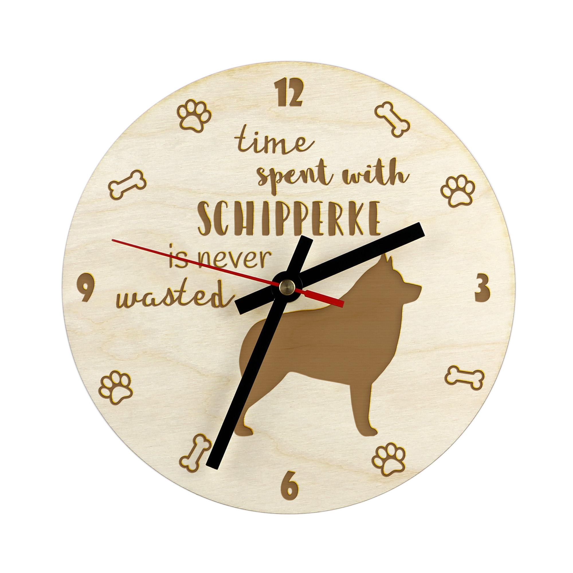 Schipperke, Little Black Devil, Little Captain - clock with dog, wooden clock with engraving, personalised clock by Art-Dog
Schipperke, Little Black Devil, Little Captain - clock with dog, wooden clock with engraving, personalised clock by Art-Dog