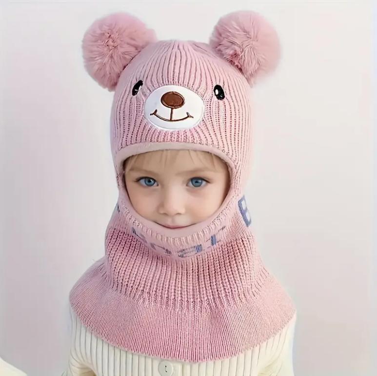 1-8Y Cozy Kids Bear Ears Mask & Neck Warmer Hat with Pom-Pom Stretchable Winter Warm Coat Accessory for Boys & Girls рожевий
1-8Y Cozy Kids Bear Ears Mask & Neck Warmer Hat with Pom-Pom Stretchable Winter Warm Coat Accessory for Boys & Girls рожевий