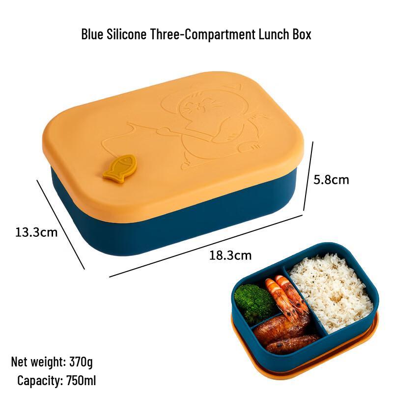 Silicone Kids Lunch Box with Compartments Standard
Silicone Kids Lunch Box with Compartments Standard