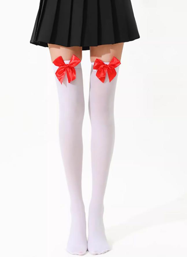 Women S White Velvet Thigh High Stockings With Black Bow, Seamless Fit Breathable Hosiery For Pure Desire Jk Uniforms & Daily 35-39
Women S White Velvet Thigh High Stockings With Black Bow, Seamless Fit Breathable Hosiery For Pure Desire Jk Uniforms & Daily 35-39