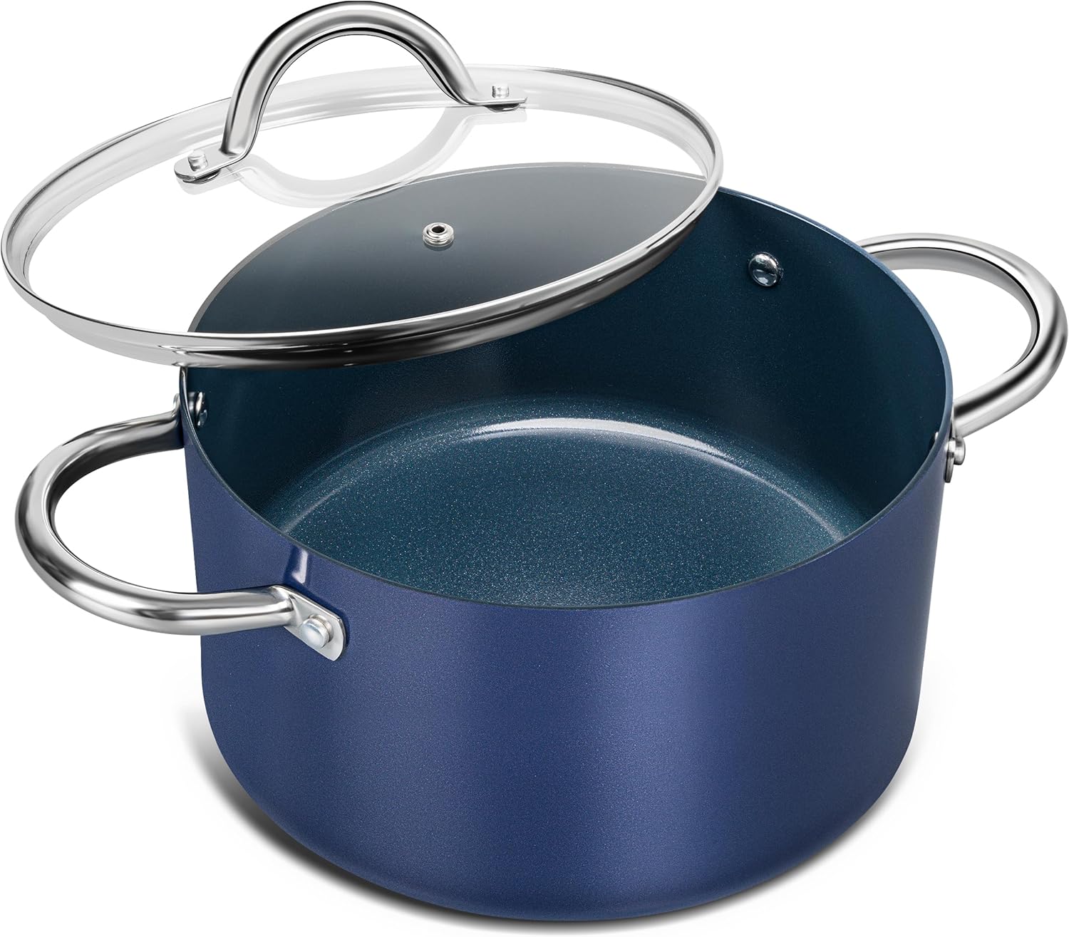 MICHELANGELO 6-Quart Lid Stockpot Ceramic Nonstick Stockpot with Stainless Steel Handles Suitable for Induction Cooktops синий
MICHELANGELO 6-Quart Lid Stockpot Ceramic Nonstick Stockpot with Stainless Steel Handles Suitable for Induction Cooktops синий