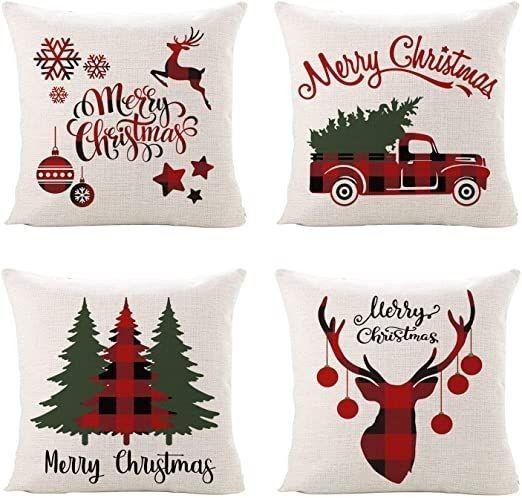 New Christmas Decoration Christmas Pillowcase 18 x 18 inch set of 4 Christmas collection cushion pillowcases Custom zipper squar 18x18Inch
New Christmas Decoration Christmas Pillowcase 18 x 18 inch set of 4 Christmas collection cushion pillowcases Custom zipper squar 18x18Inch