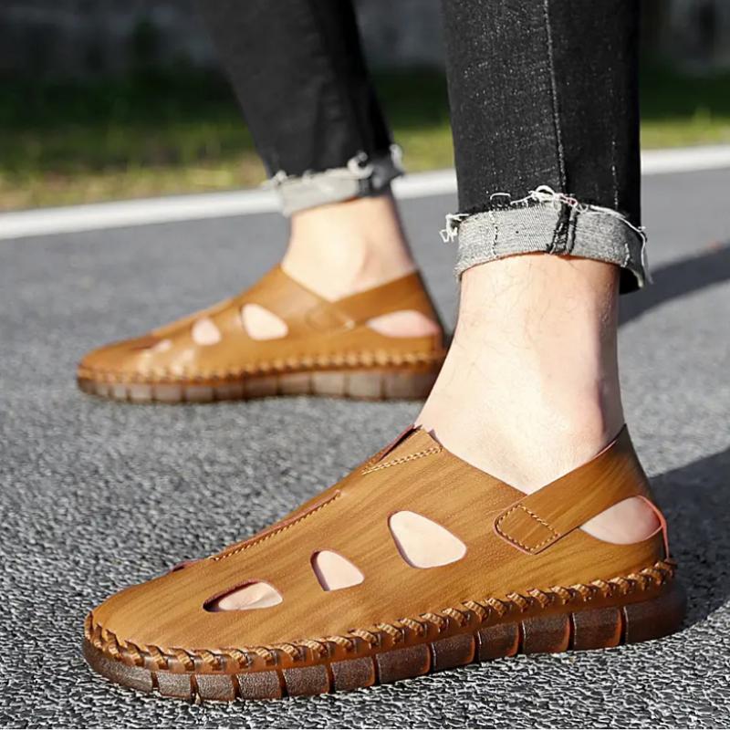Sewing Sandals Men Summer Fashion Solid Color Hollow Out Slippers New Comfortable Soft Bottom Shoes Sandalias Masculinos 38 хаки
Sewing Sandals Men Summer Fashion Solid Color Hollow Out Slippers New Comfortable Soft Bottom Shoes Sandalias Masculinos 38 хаки
