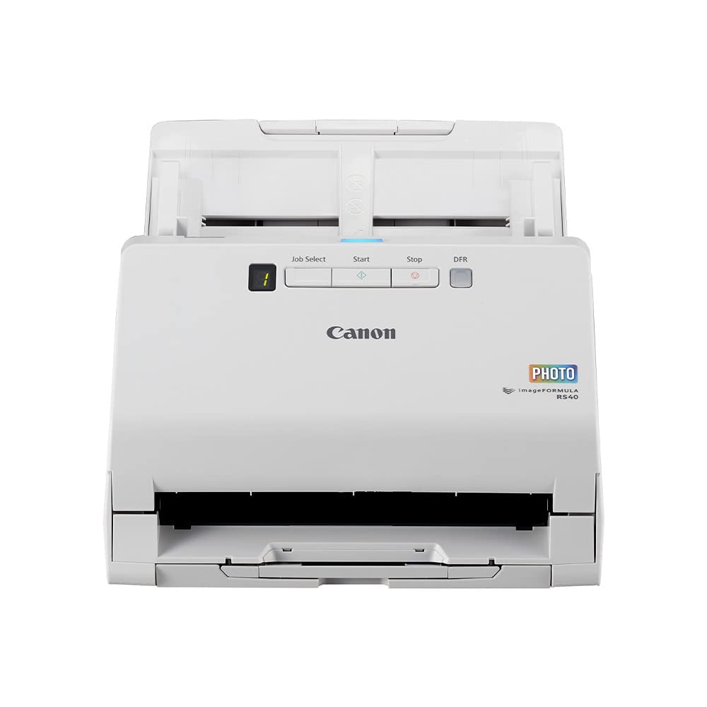 Canon imageFORMULA RS40 Photo Document Scanner with Automatic Document Feeder Windows Mac Scan Photos Vibrant Colors USB Interface 1200DPI High Speed
Canon imageFORMULA RS40 Photo Document Scanner with Automatic Document Feeder Windows Mac Scan Photos Vibrant Colors USB Interface 1200DPI High Speed