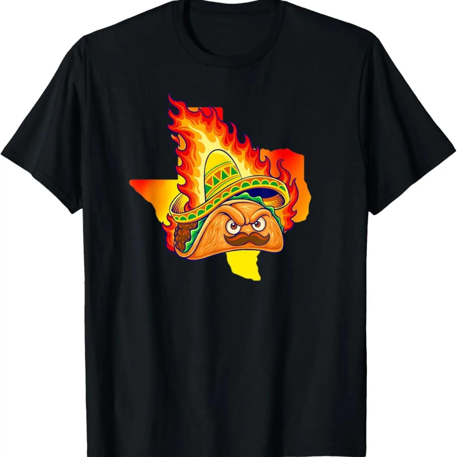 Flaming Spicy Hot Texas Breakfast Taco T-Shirt S чёрный
Flaming Spicy Hot Texas Breakfast Taco T-Shirt S чёрный
