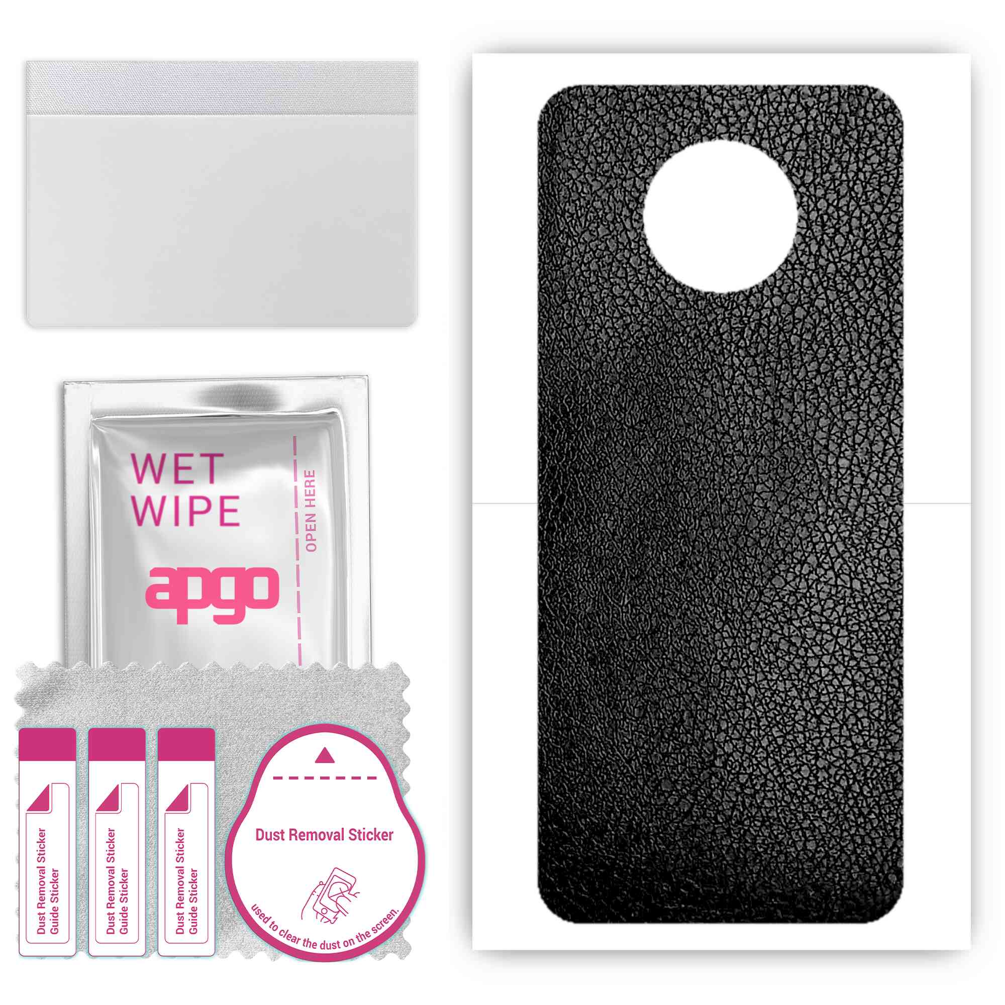 apgo Захисна наклейка Skin для задньої панелі, сумісна з Nokia G50 5G, Wrap Film, Foil, Vinyl - Pattern Black Leather
apgo Захисна наклейка Skin для задньої панелі, сумісна з Nokia G50 5G, Wrap Film, Foil, Vinyl - Pattern Black Leather