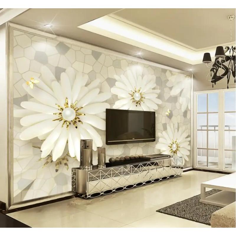Wallpaper 3d European Style Golden Jewelry Flower Wallpaper Living Room Tv Background Wall Mural 3d Wallpaper 200 cm(W) x 140 cm(H)
Wallpaper 3d European Style Golden Jewelry Flower Wallpaper Living Room Tv Background Wall Mural 3d Wallpaper 200 cm(W) x 140 cm(H)