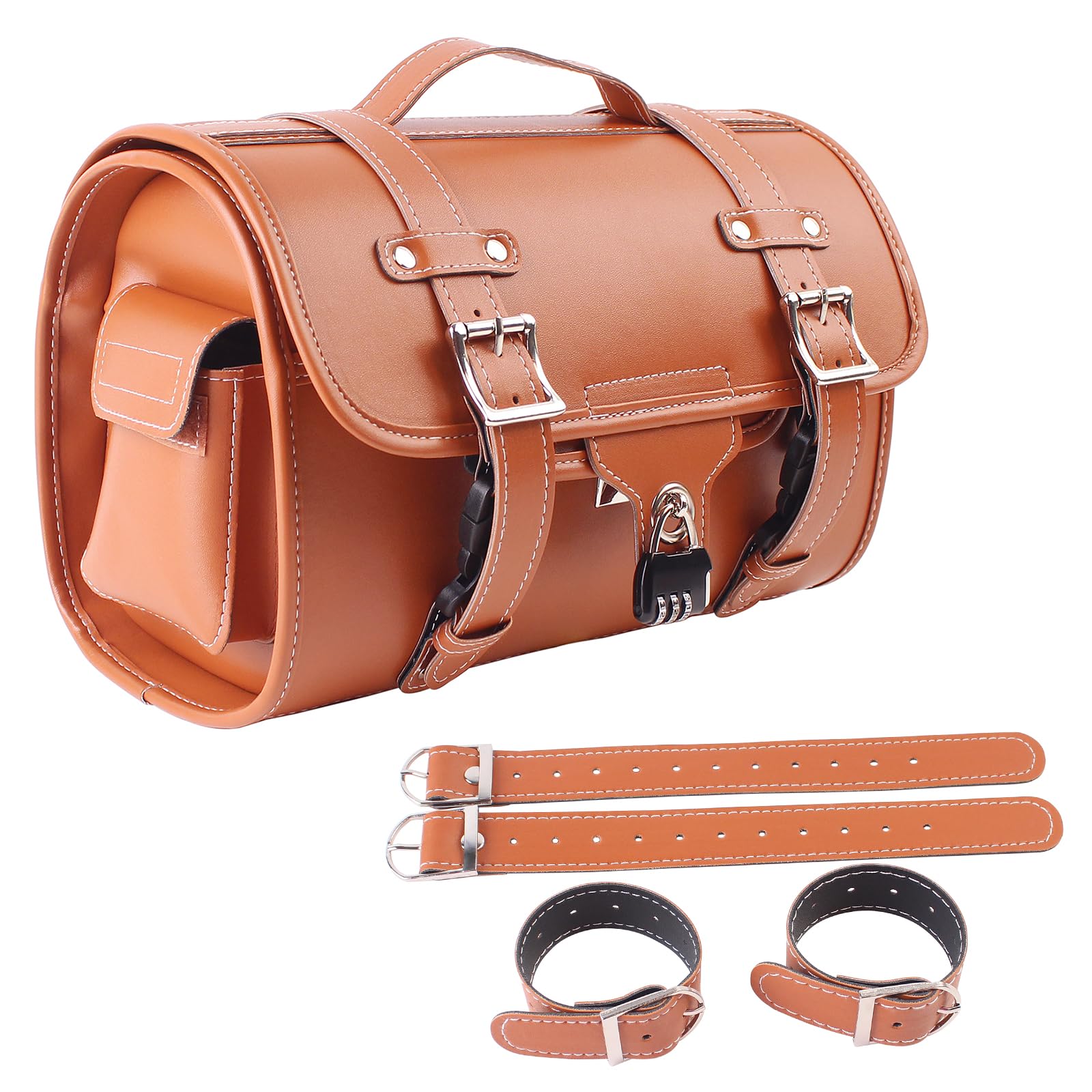 Baohatsu Motorcycle Seat Large Capacity Side PU Leather Luggage Small Tool Brown Bag, Bag, Bag, Items, Holder, Storage, Touring, Commuting, School,
Baohatsu Motorcycle Seat Large Capacity Side PU Leather Luggage Small Tool Brown Bag, Bag, Bag, Items, Holder, Storage, Touring, Commuting, School,