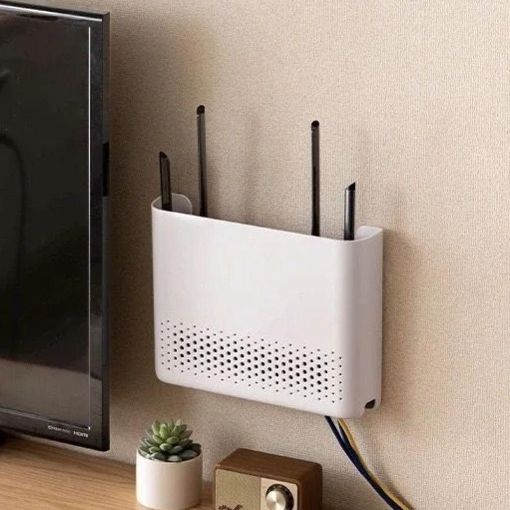 ABS Wireless Router Rack Wall Mounted Mounted Storage Box Bracket Router Storage Box Home Small
ABS Wireless Router Rack Wall Mounted Mounted Storage Box Bracket Router Storage Box Home Small
