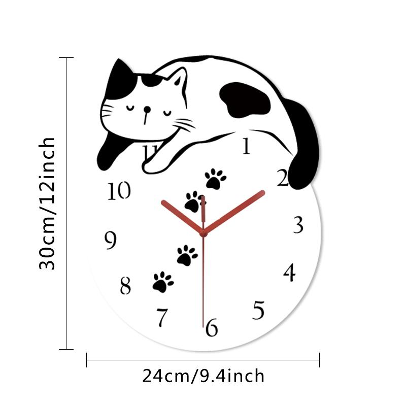 Lazy kitten hanging clock creative and cute cat design quiet clock living room bedroom study wall decoration білий
Lazy kitten hanging clock creative and cute cat design quiet clock living room bedroom study wall decoration білий