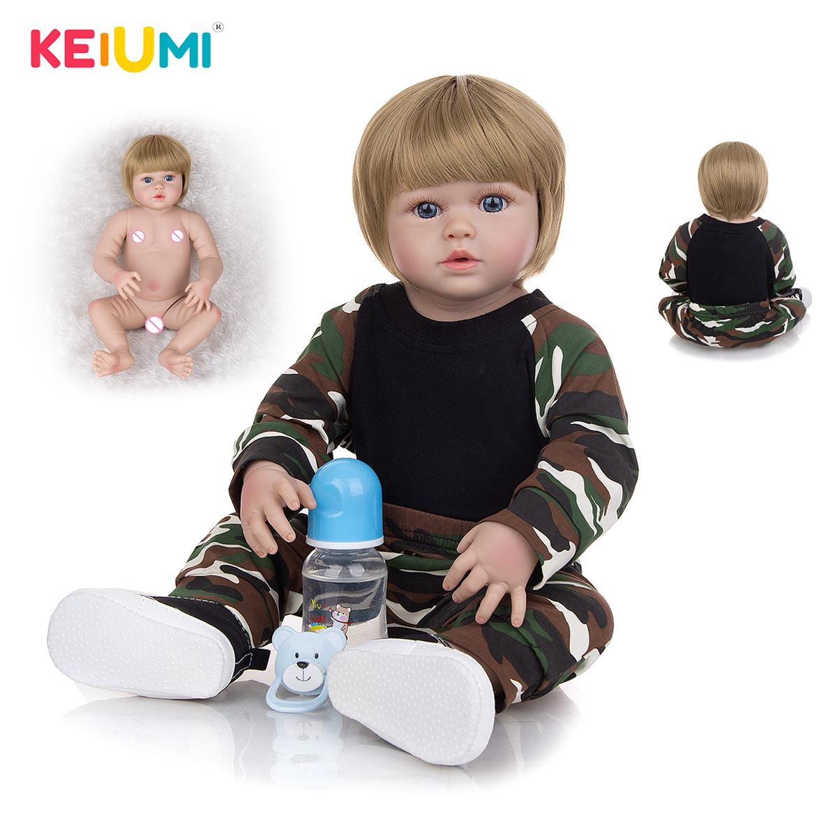 KEIUMI милые 23 дюймов реалистичные куклы Reborn полностью силиконовые реалистичные куклы для мальчиков для детей подарки на день рождения Playmate
KEIUMI милые 23 дюймов реалистичные куклы Reborn полностью силиконовые реалистичные куклы для мальчиков для детей подарки на день рождения Playmate