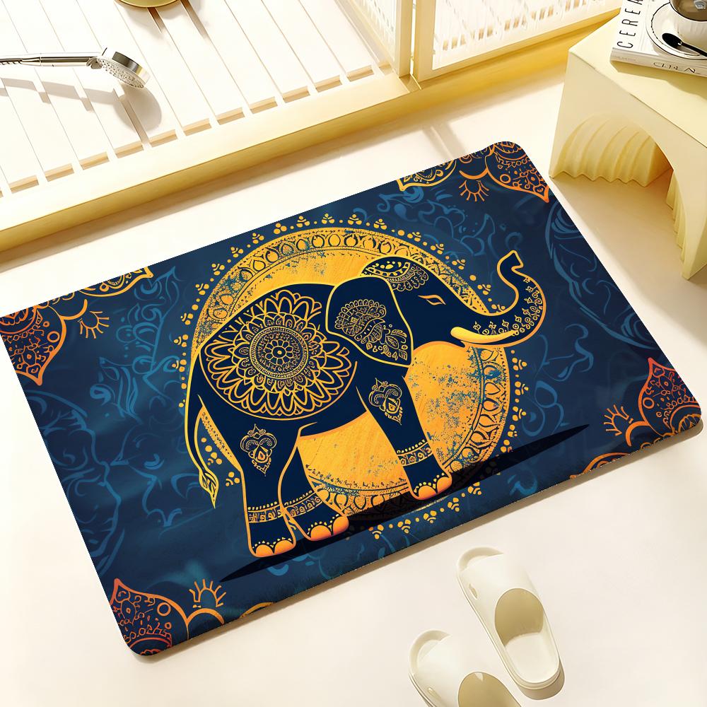 Elephant Mandala Art Floor Mat Cozy Flannel Soft Thick Non Slip Mat For Living Room Bedroom Kitchen Decor Rugs 50x80cm
Elephant Mandala Art Floor Mat Cozy Flannel Soft Thick Non Slip Mat For Living Room Bedroom Kitchen Decor Rugs 50x80cm