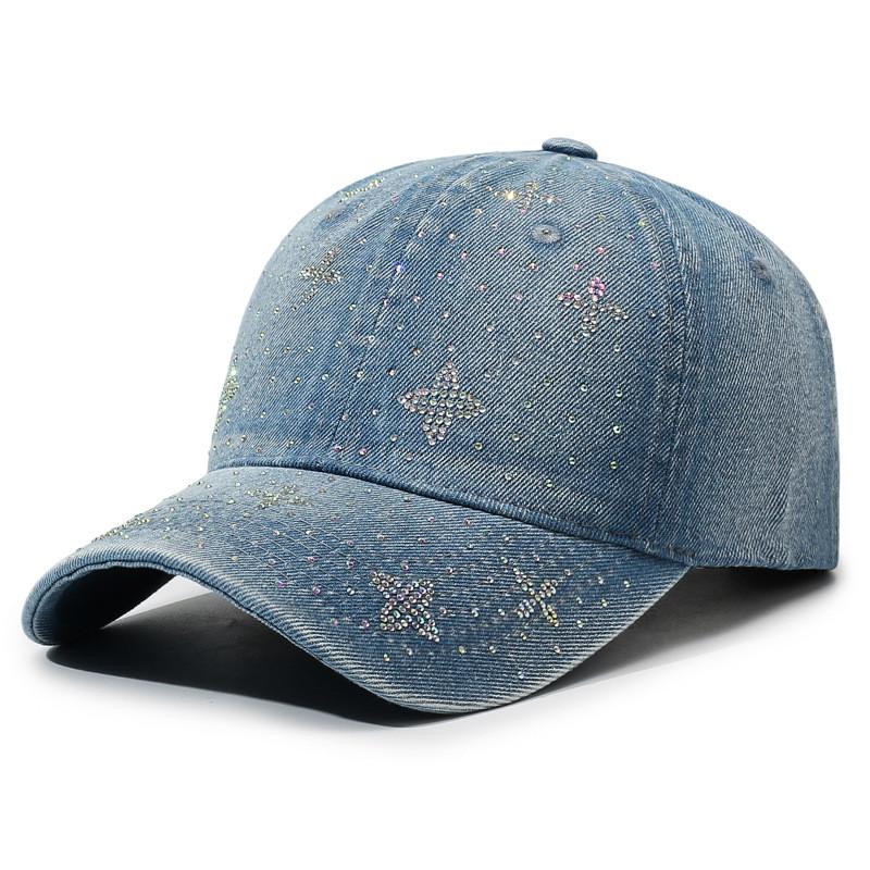 Classic Denim Baseball Cap With Sparkling Embellishments For Daily Wear Men Women LightBlue
Classic Denim Baseball Cap With Sparkling Embellishments For Daily Wear Men Women LightBlue