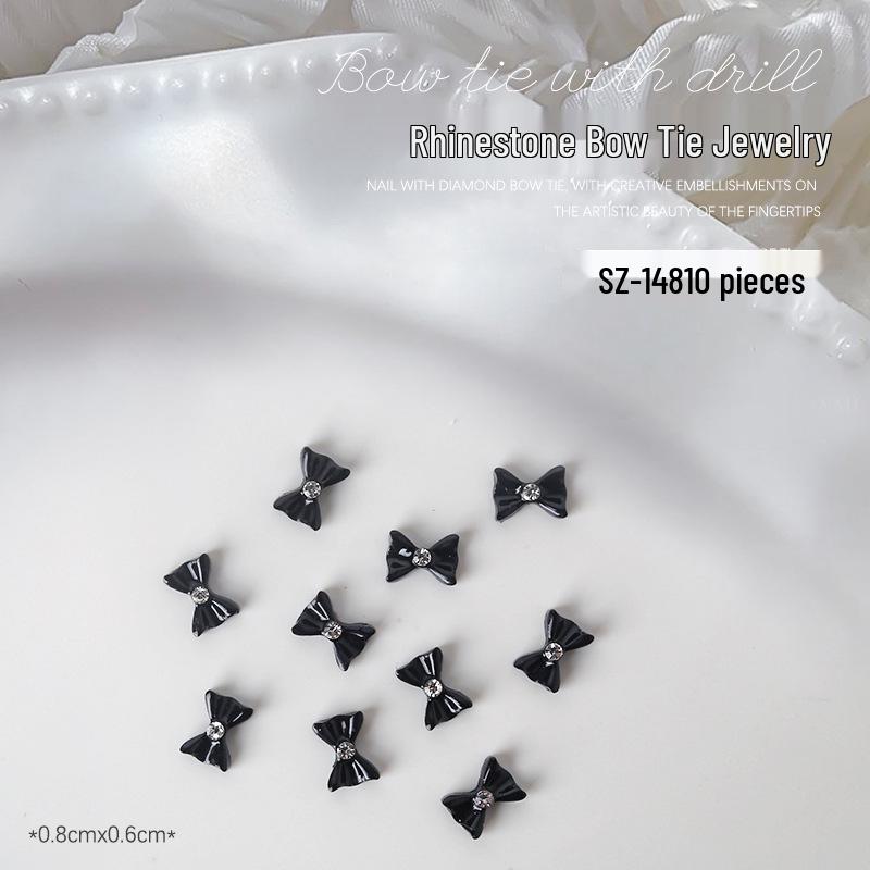 Nail Art Rhinestone Resin Bow Ties - 10 Cute Japanese Accessory Pieces in White
Nail Art Rhinestone Resin Bow Ties - 10 Cute Japanese Accessory Pieces in White