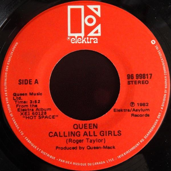 7inch Record QUEEN Calling All Girls 9699817 Elektra 1982 Canada Rock Used
7inch Record QUEEN Calling All Girls 9699817 Elektra 1982 Canada Rock Used