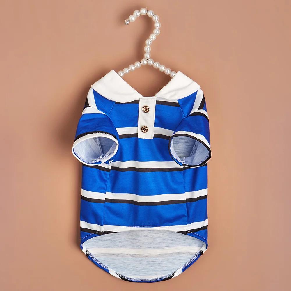 Summer Pet Clothes Stripe Puppy Dog Polo Shirt for Small Medium Dogs Yorkshire Pomeranian Cat Pullovers mascotas Clothing Tshirt XS-chest 35cm синий
Summer Pet Clothes Stripe Puppy Dog Polo Shirt for Small Medium Dogs Yorkshire Pomeranian Cat Pullovers mascotas Clothing Tshirt XS-chest 35cm синий
