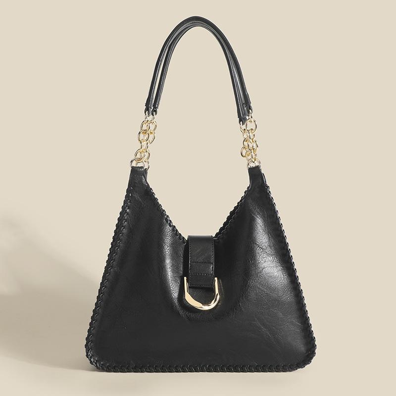 2024 новая плетеная сумка для подмышек, женская сумка с цепочкой в стиле ретро, простая повседневная сумка для детей и мам, сумка-тоут