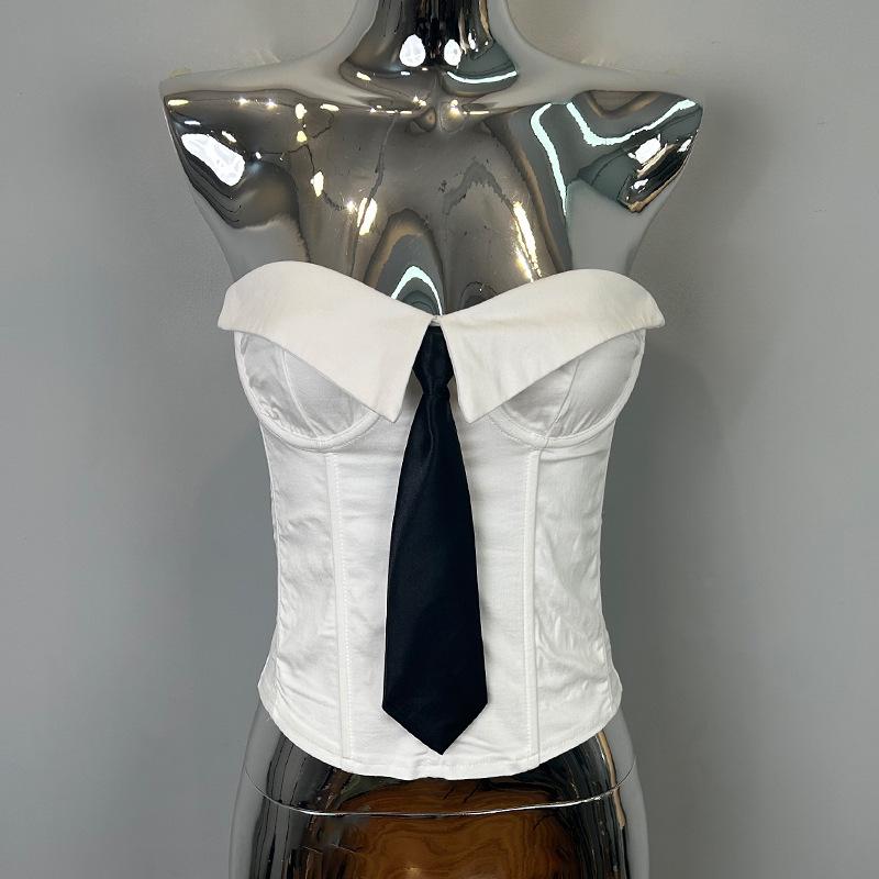 New Arrival Spicy Girl Bandeau Top with Tie - Sexy Outerwear from Korea s Dongdaemun. One Size белый
New Arrival Spicy Girl Bandeau Top with Tie - Sexy Outerwear from Korea s Dongdaemun. One Size белый