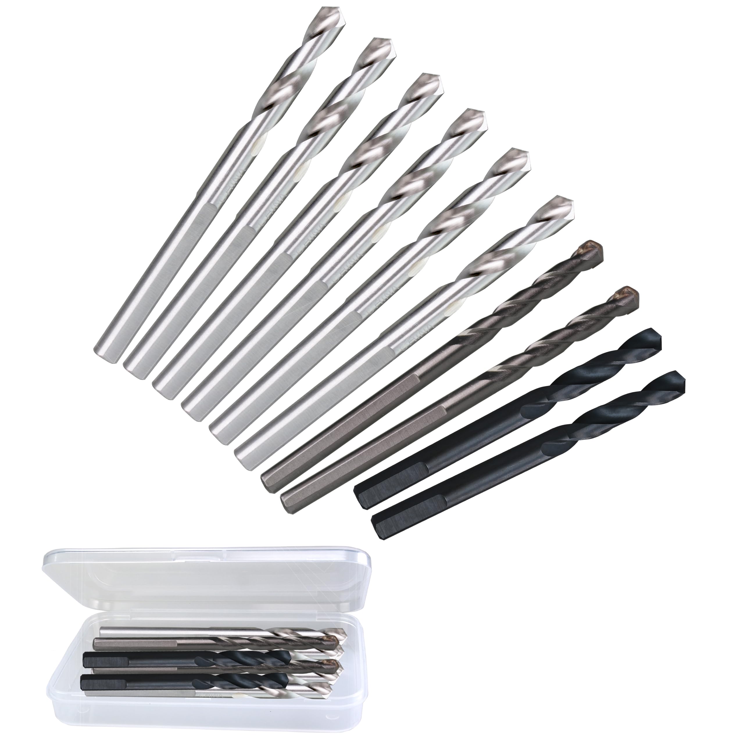 WOWSUPM Pilot Drill Bit Set for Hole Saw High Speed Steel and Carbide Tipped Drill Cuts Multiple Hard Stack Set of 10 C 6.35mm Arbors, Bits,
WOWSUPM Pilot Drill Bit Set for Hole Saw High Speed Steel and Carbide Tipped Drill Cuts Multiple Hard Stack Set of 10 C 6.35mm Arbors, Bits,