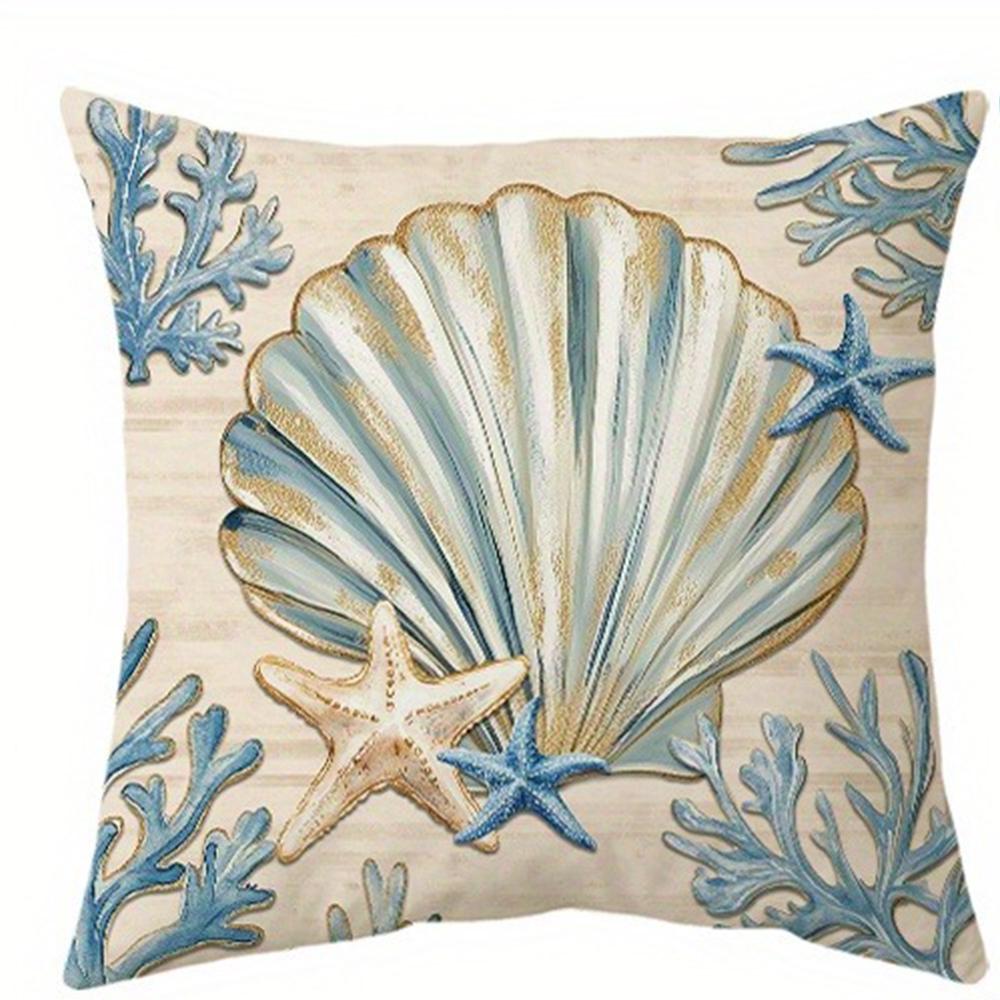 Nautical Shell - inspired Pillow CoversLiving room sofa cushion cover, soft and comfortable, bedroom room decoration 45x45cm-1pcs
Nautical Shell - inspired Pillow CoversLiving room sofa cushion cover, soft and comfortable, bedroom room decoration 45x45cm-1pcs