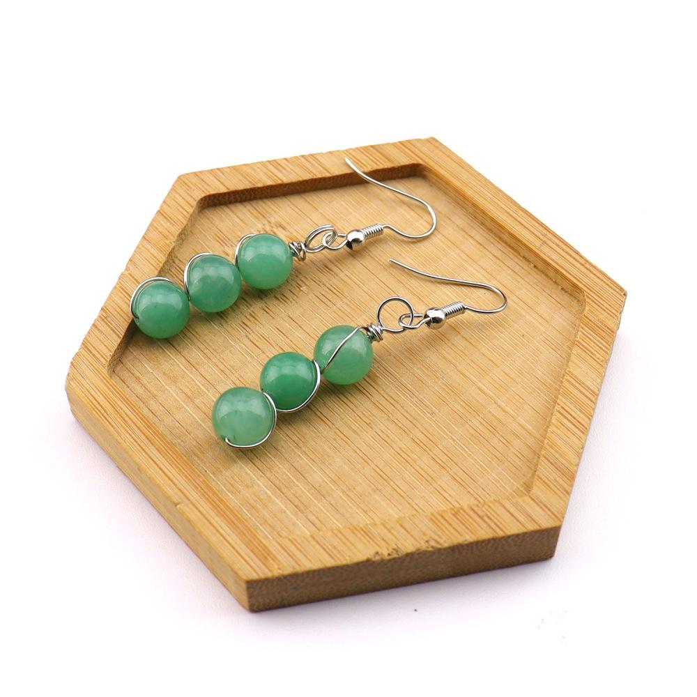 8Mm Crystal Bead Copper Wire Wrapped Earrings Ear Hook, Retro Simple Crystal Beaded Temperament Ear Hook E77
8Mm Crystal Bead Copper Wire Wrapped Earrings Ear Hook, Retro Simple Crystal Beaded Temperament Ear Hook E77