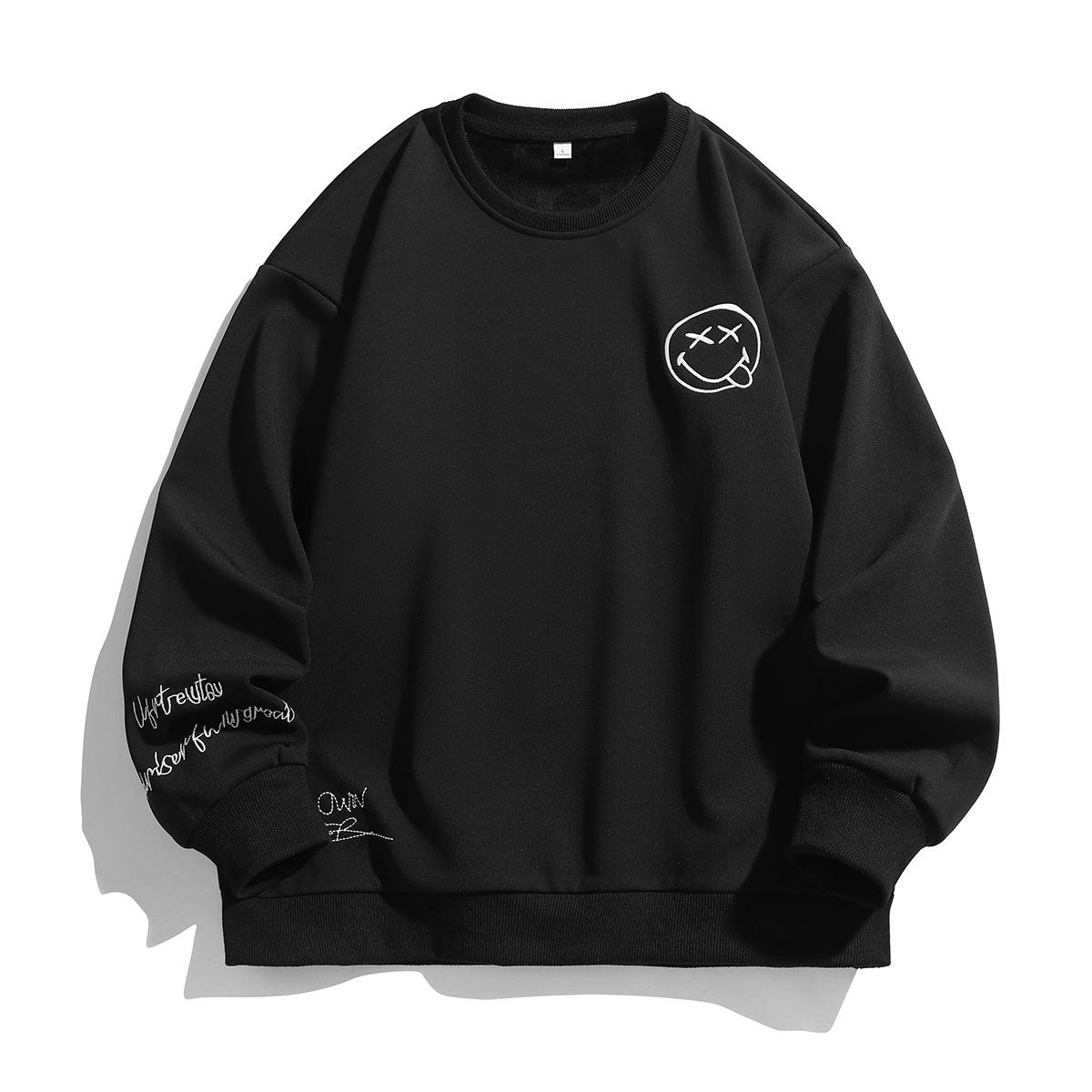 ACU Men s Smiley Embroidery Sweatshirt | 2025 Autumn Trend | Loose Casual Crew Neck Long Sleeve Top M
ACU Men s Smiley Embroidery Sweatshirt | 2025 Autumn Trend | Loose Casual Crew Neck Long Sleeve Top M