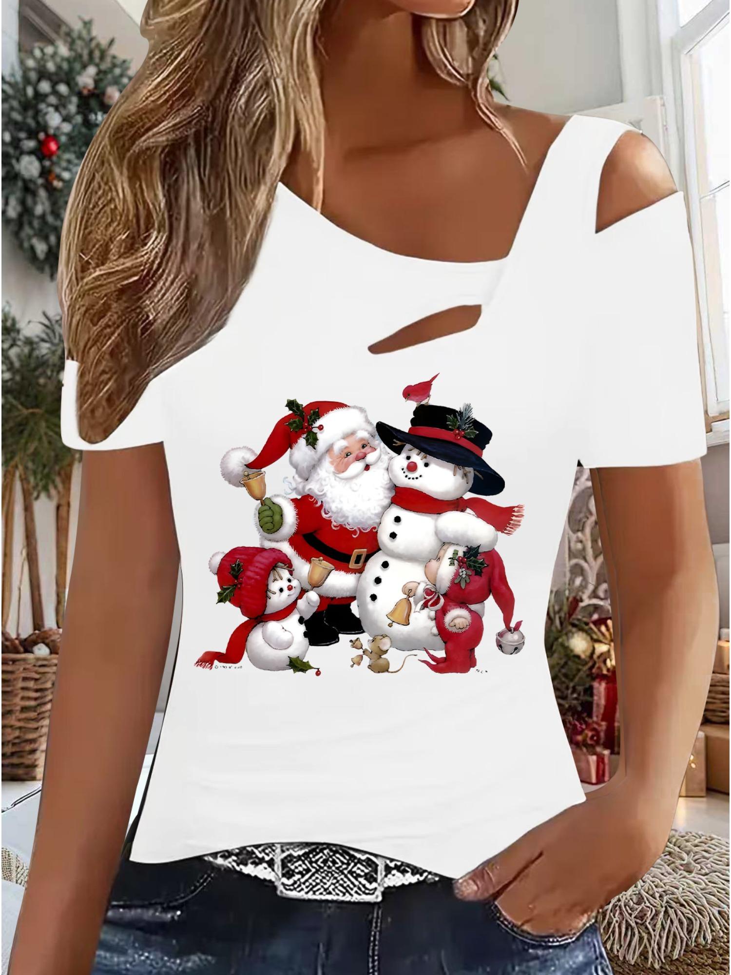 Женский Новый Повседневный Топ Рождество Хэллоуин Рождественский Подарок Топы Рубашка Блузка XXL белый
Женский Новый Повседневный Топ Рождество Хэллоуин Рождественский Подарок Топы Рубашка Блузка XXL белый