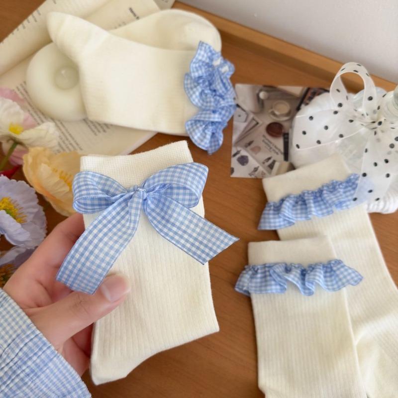 Ladies Spring and Summer New Style Lace Pure Cotton Ballet Bow In The Tube Pile Socks 1 pair
Ladies Spring and Summer New Style Lace Pure Cotton Ballet Bow In The Tube Pile Socks 1 pair