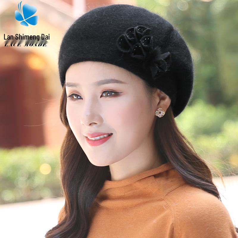 Жіночий зимовий модний в язаний вовняний берет з кролячим хутром - мила шапочка в корейському стилі One Size (Adult)
Жіночий зимовий модний в язаний вовняний берет з кролячим хутром - мила шапочка в корейському стилі One Size (Adult)