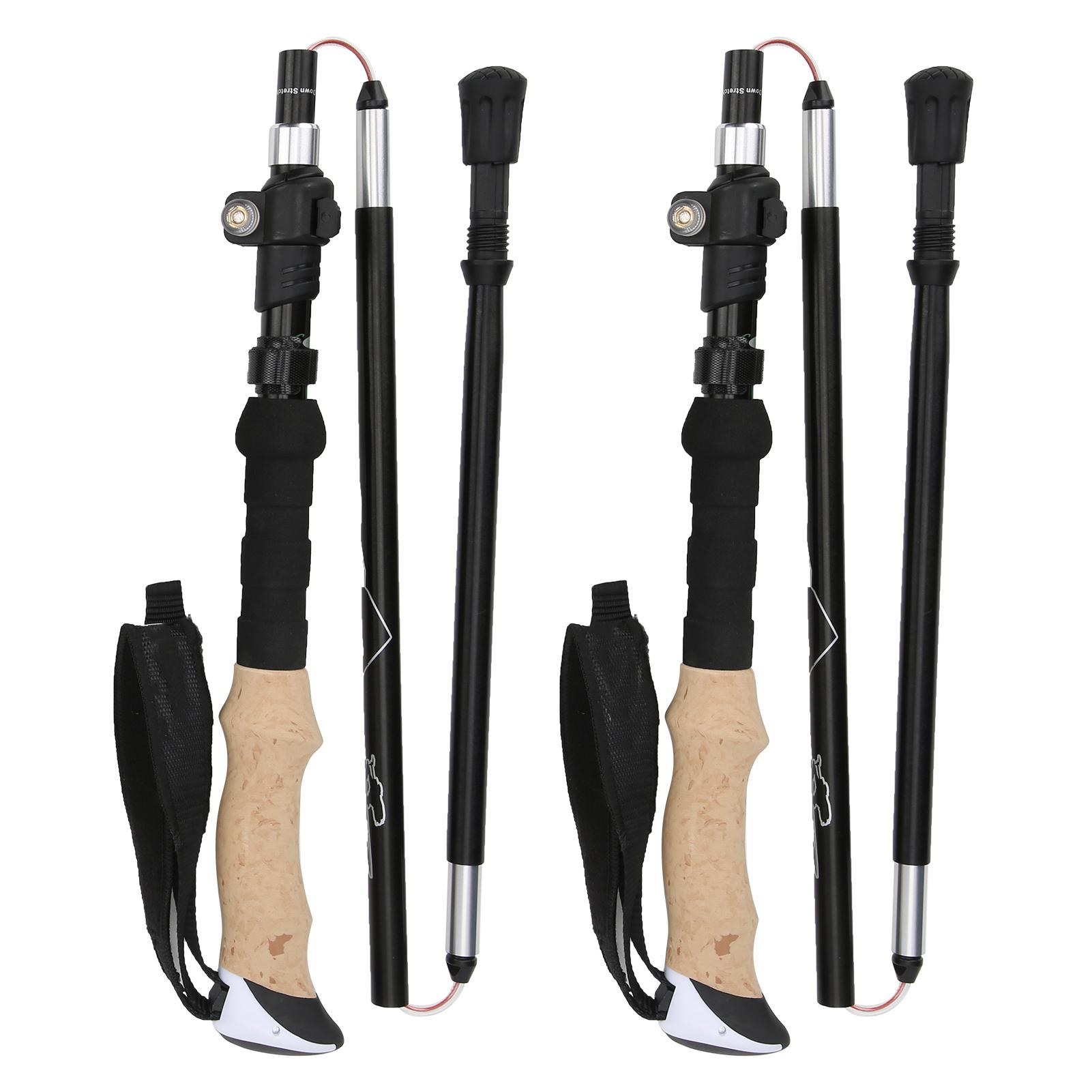 2pcs Folding Hiking Poles Set Outdoor Walking Climbing Alpenstocks Black Aluminum Alloy
2pcs Folding Hiking Poles Set Outdoor Walking Climbing Alpenstocks Black Aluminum Alloy
