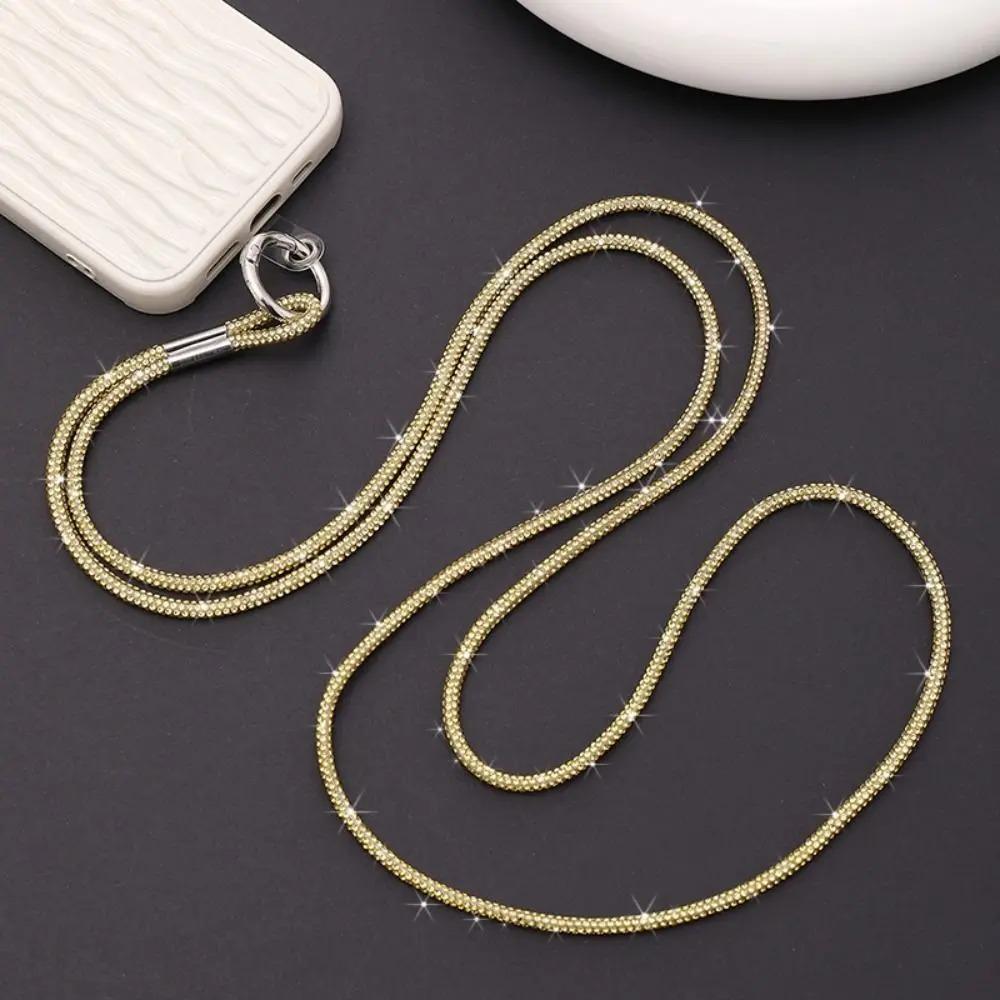 Necklace-style Rhinestone Women s Full Diamond Pendant Clip Style Pendant Mobile Phone Strap Long Neck Strap Anti Loss Sling Silicon
Necklace-style Rhinestone Women s Full Diamond Pendant Clip Style Pendant Mobile Phone Strap Long Neck Strap Anti Loss Sling Silicon