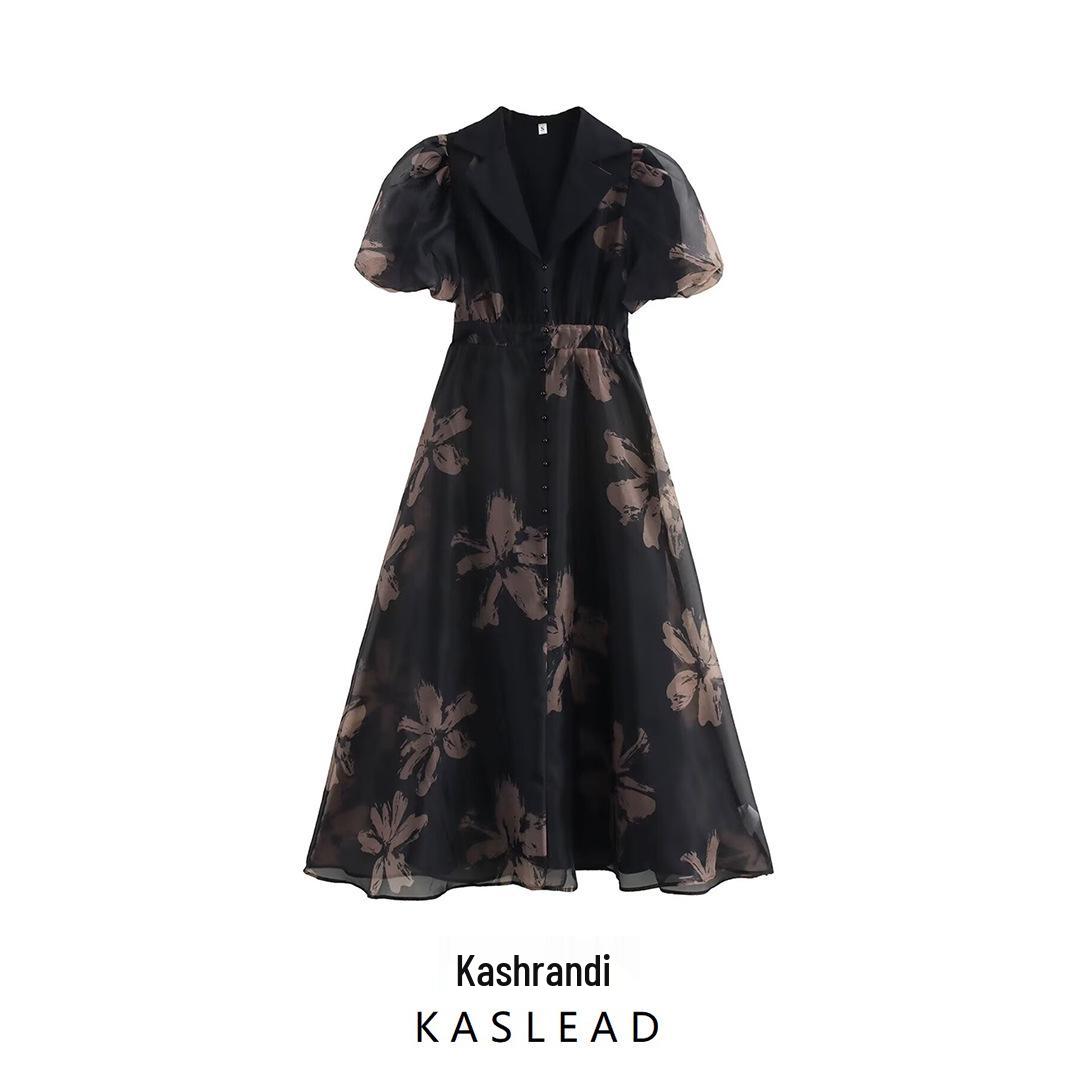 2025 Spring Women s Fashion: European & American Waist-Slimming Organza Puff Sleeve Long Dress Extra Small цветочные печати
2025 Spring Women s Fashion: European & American Waist-Slimming Organza Puff Sleeve Long Dress Extra Small цветочные печати