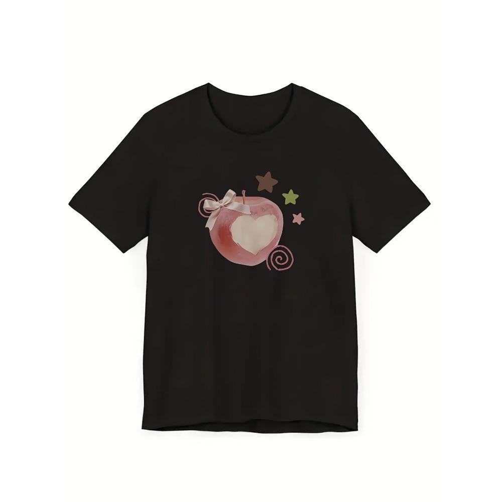 Cute Pink Apple Heart Graphic T Shirt Women Summer Casual Short Sleeve Crew Neck Loose Tee Coquette Bow Harajuku Kawaii Top S
Cute Pink Apple Heart Graphic T Shirt Women Summer Casual Short Sleeve Crew Neck Loose Tee Coquette Bow Harajuku Kawaii Top S