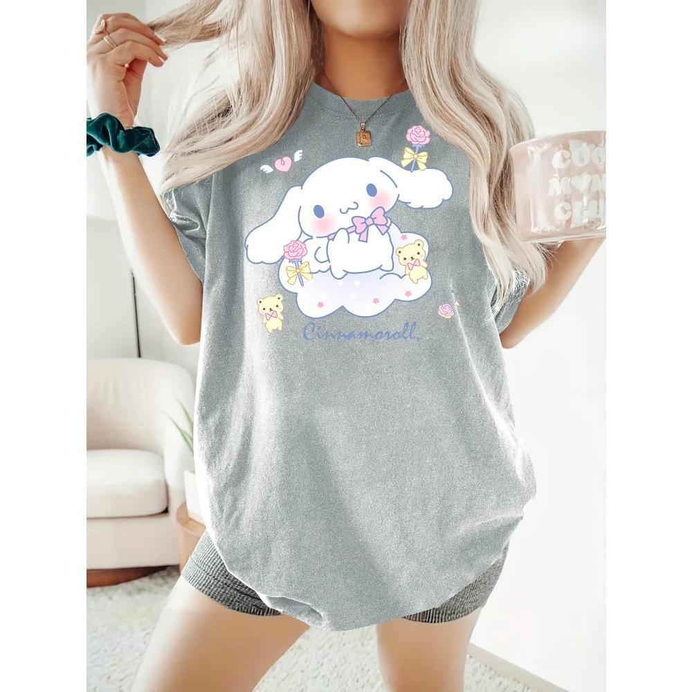 Cinnamoroll T Shirt Womens Unisex Cotton Tee ONeck Casual Oversize Short Sleeve Loose Streetwear Fashion Clothing Summer S
Cinnamoroll T Shirt Womens Unisex Cotton Tee ONeck Casual Oversize Short Sleeve Loose Streetwear Fashion Clothing Summer S