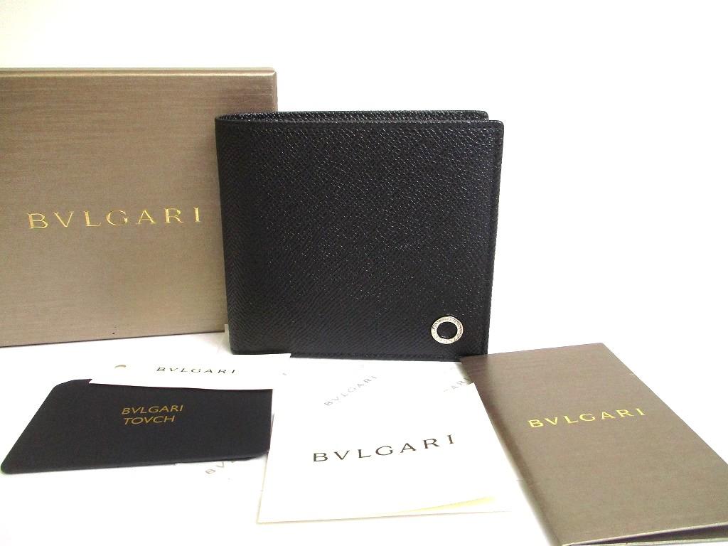 Authentic BVLGARI Black Leather Bifold Wallet Compact Wallet #a633 Refurbished
Authentic BVLGARI Black Leather Bifold Wallet Compact Wallet #a633 Refurbished