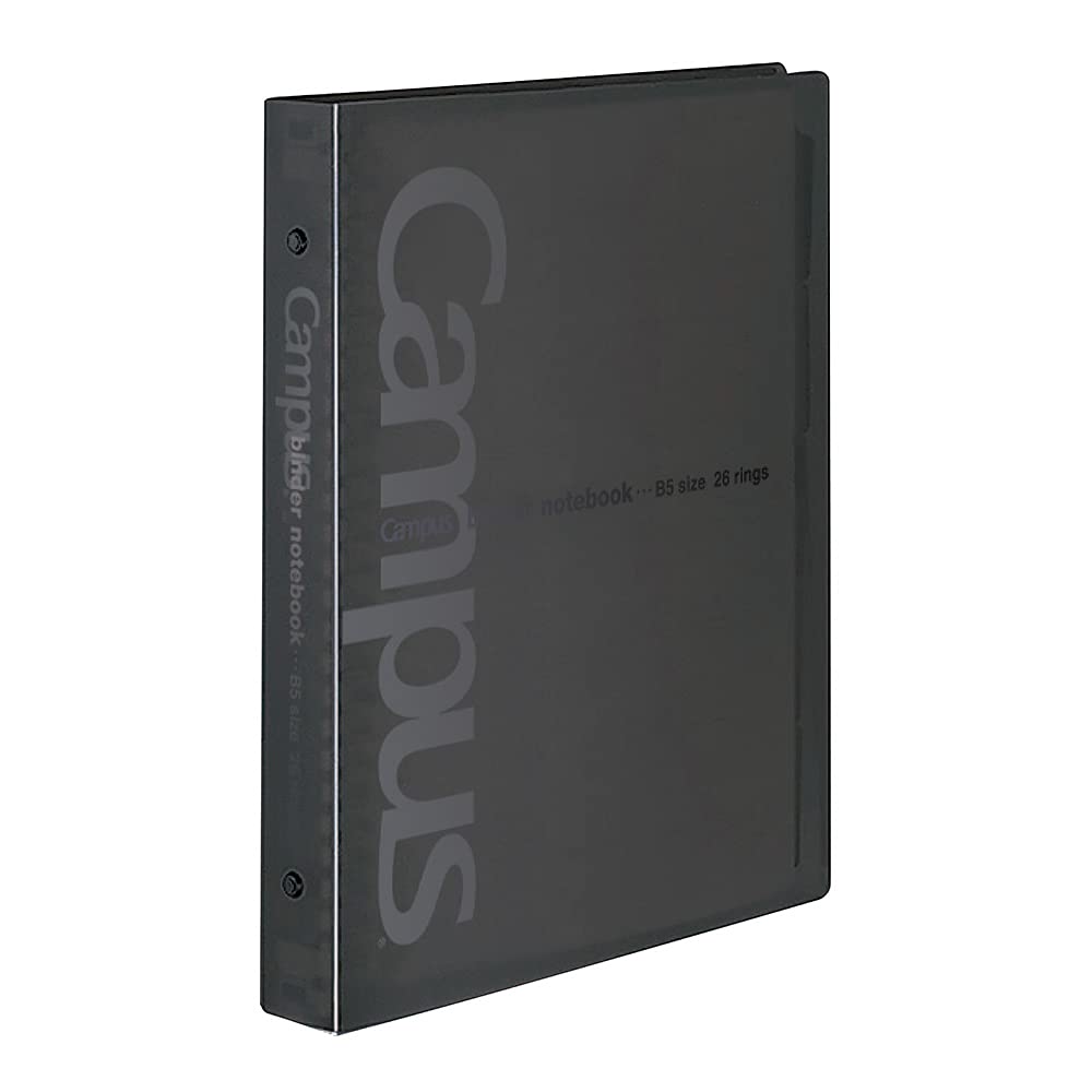 KOKUYO Loose Leaf Binder Campus Metal Ring Wide B5 26 Holes Up to 150 Sheets Black Ru-633D
KOKUYO Loose Leaf Binder Campus Metal Ring Wide B5 26 Holes Up to 150 Sheets Black Ru-633D