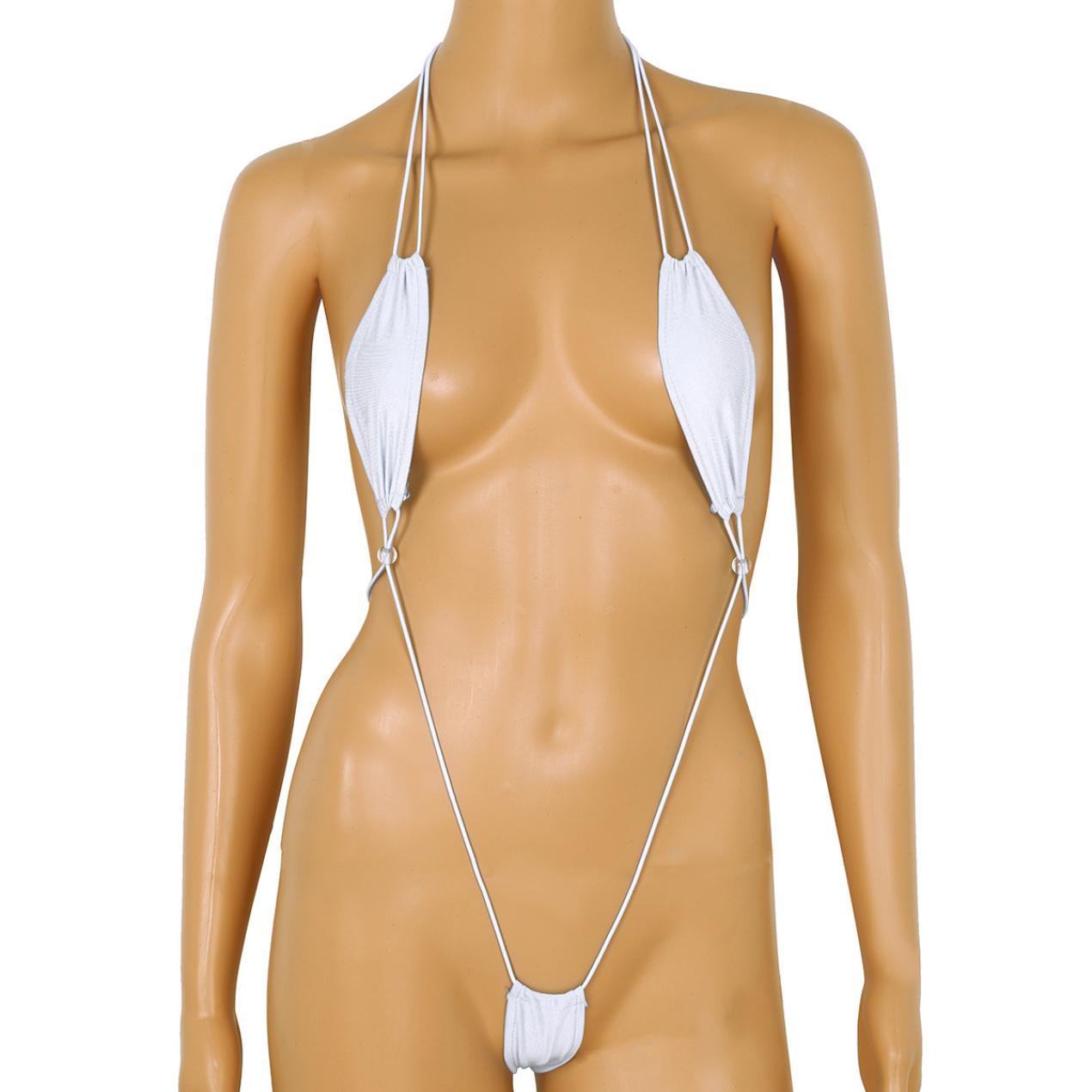 Женский слинг-шот бикини с лямкой на шее, комплект нижнего белья, купальники, микро-стринги, Тедди, монокини, купальники белый
Женский слинг-шот бикини с лямкой на шее, комплект нижнего белья, купальники, микро-стринги, Тедди, монокини, купальники белый