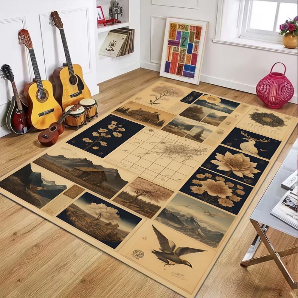 Vintage Patchwork Carpet Retro Plant Pattern Mat Soft Area Rug for Living Room Bedroom Home Decoration Carpets for Living Room 40x60cm
Vintage Patchwork Carpet Retro Plant Pattern Mat Soft Area Rug for Living Room Bedroom Home Decoration Carpets for Living Room 40x60cm
